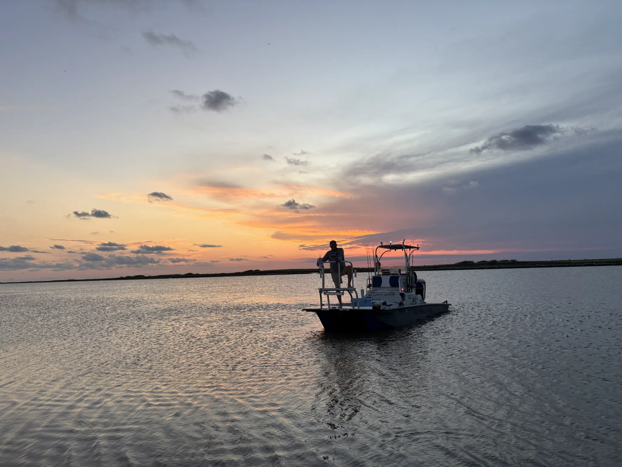 East Matagorda Bay at sunset